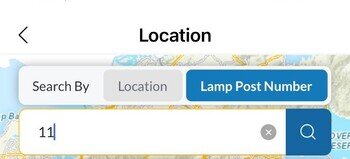 Search by lamp post number
